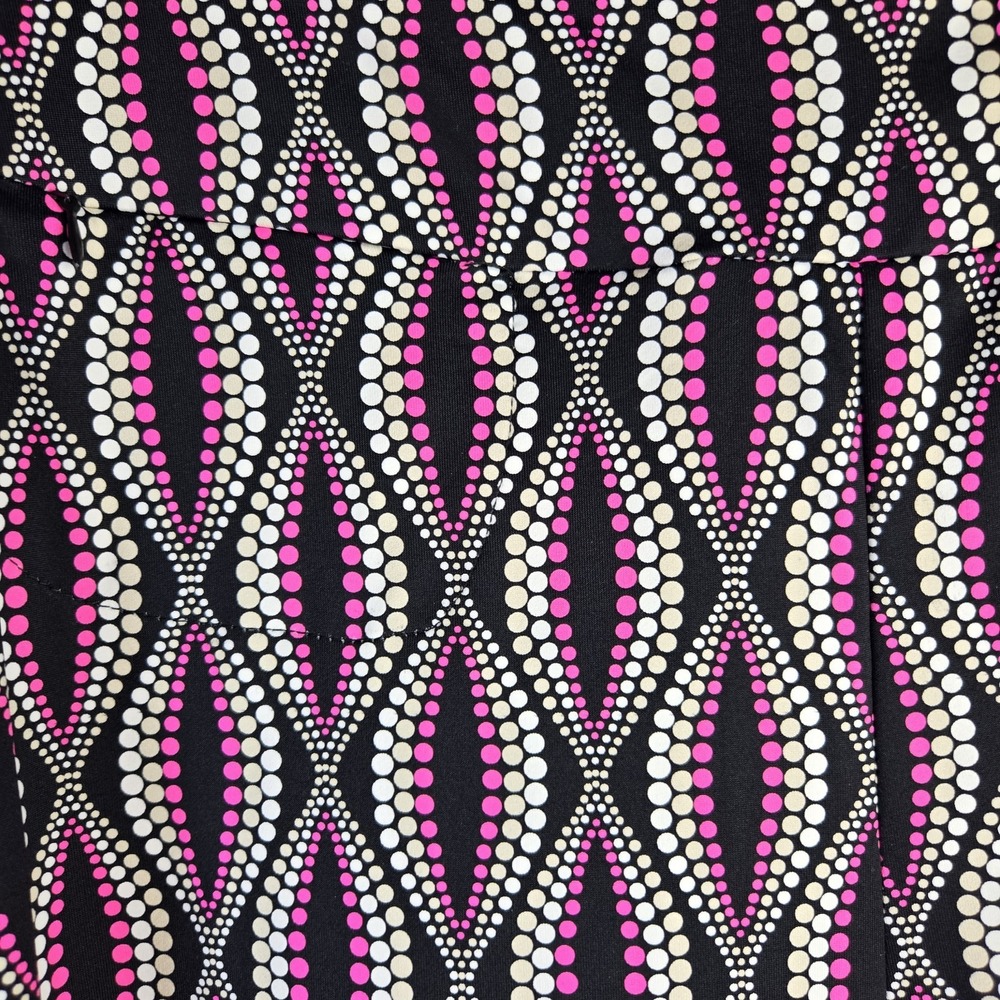 New Lulu B UPF 50 Cooling Capri Leggings Womens XL Geo Print Maximalist Dopamine - Picture 2 of 7